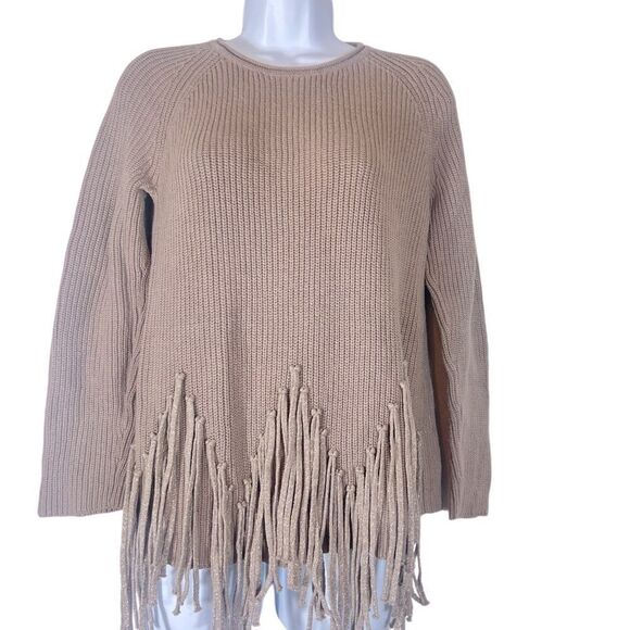 Chico’s Drama Fringe Pullover Size 0 - Picture 5 of 10